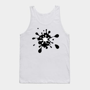 blot white black Tank Top